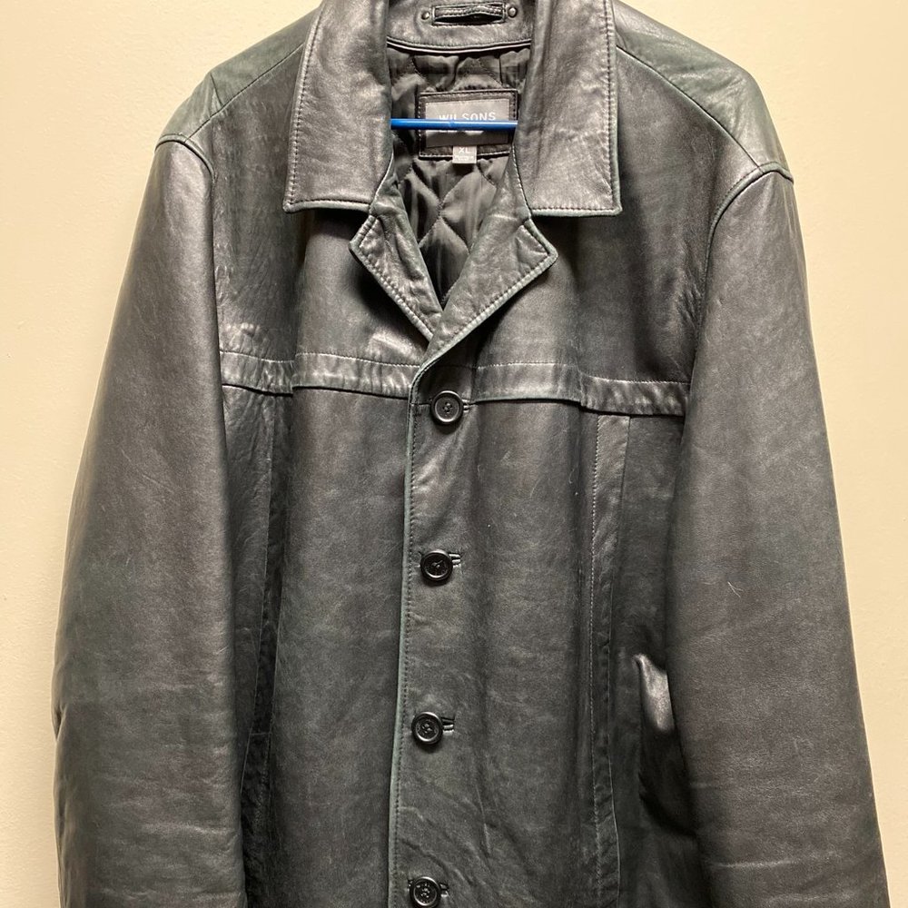 Wilsons Leather - XL - Leather Blazer Black